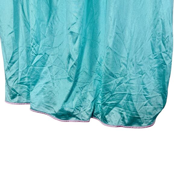 Set 2 VTG JCPenney Women's Medium Satin Pajama Tops Blouses 1960s 1970s Sleep - Picture 11 of 12